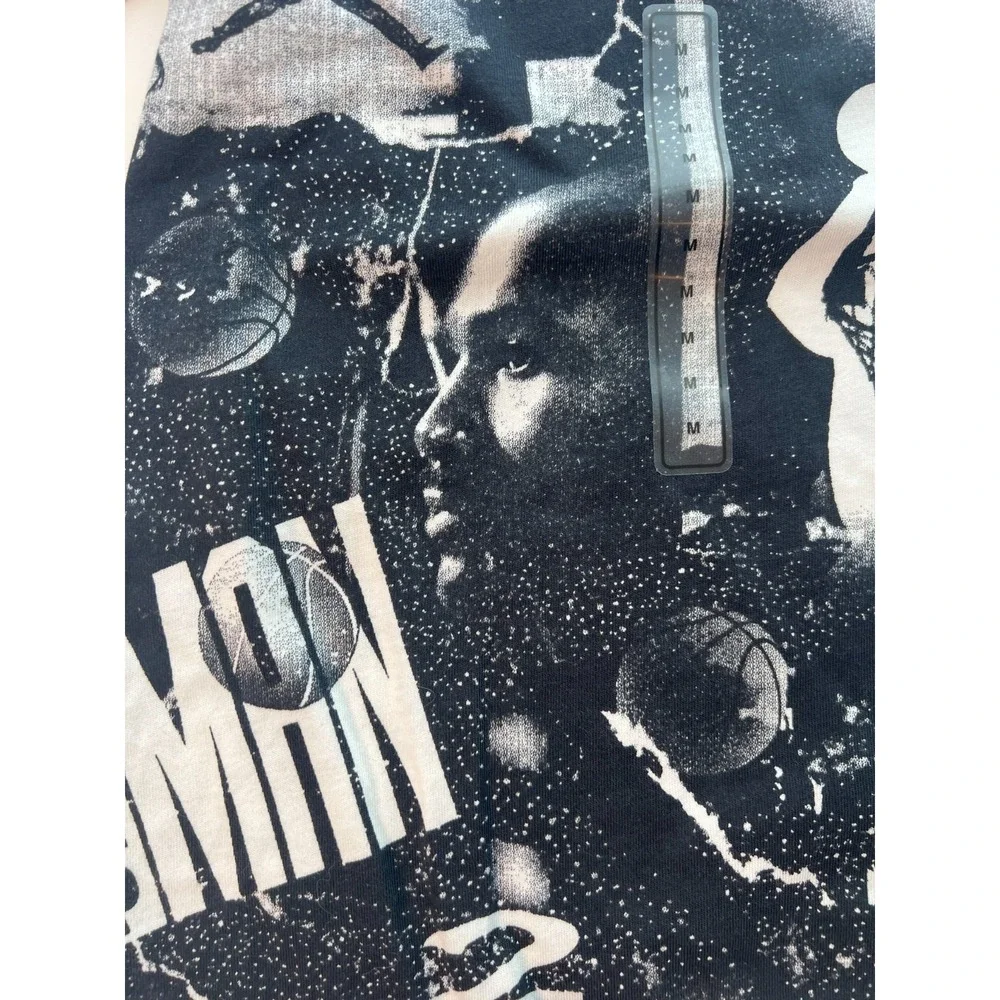 Jordan Boys T-Shirt Size‎ M Black All-Over Graphic Collage Print NWT Retail $32
